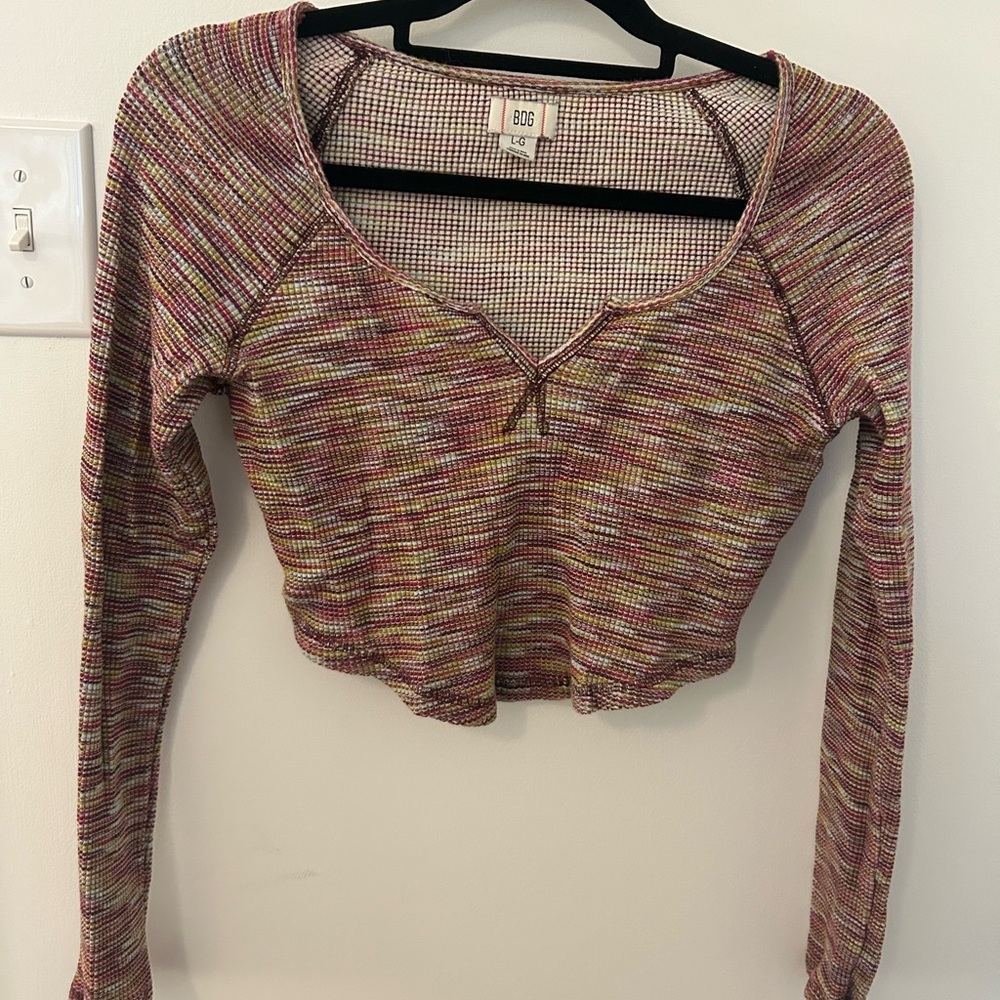 BDG Long sleeve cropped top